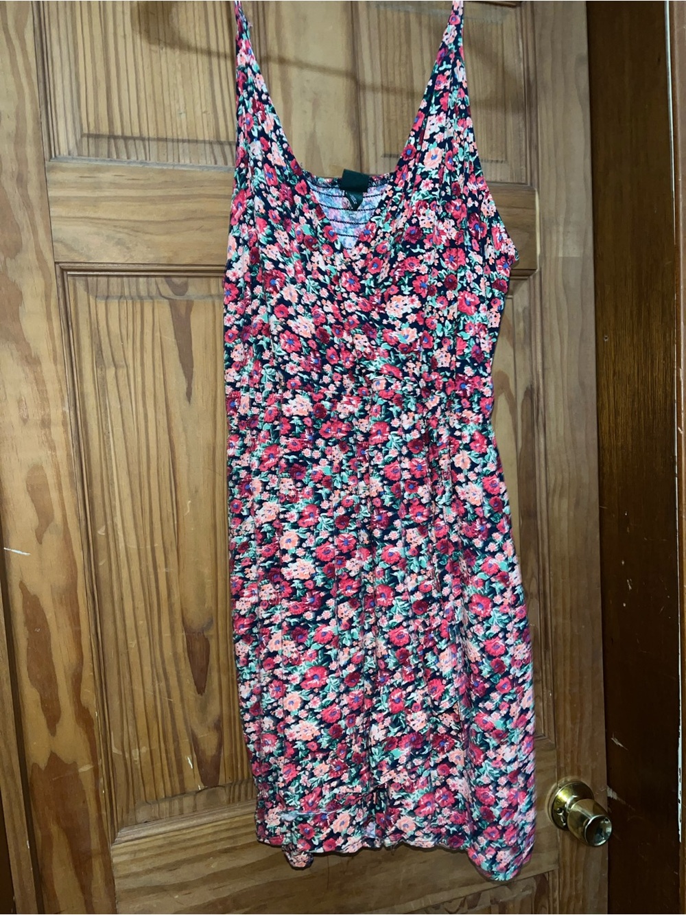 wild fable Pink and Black Floral Sleeveless Romper